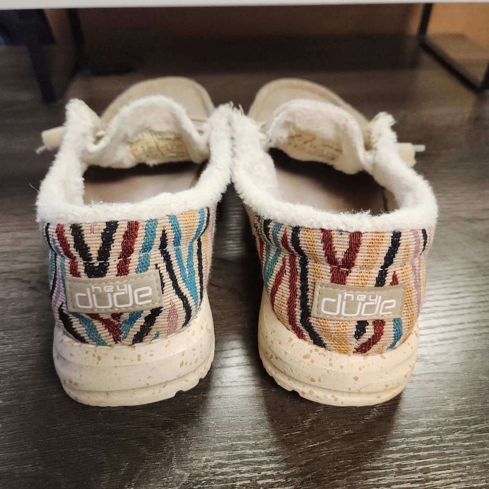 Hey Dude Women's Wendy Funk Wool Beige Size 7 Slip‎ On Walking Comfort Shoes - Picture 10 of 10